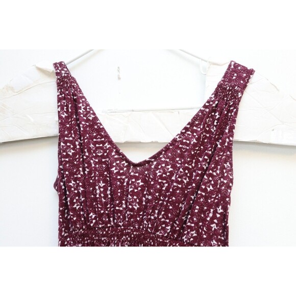 Eddie Bauer Maxi Dress Womens XS Long Red Spring‎ Print Cottagecore Prairie - Picture 2 of 9